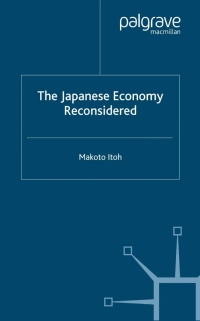 Imagen de portada: The Japanese Economy Reconsidered 9780333665190