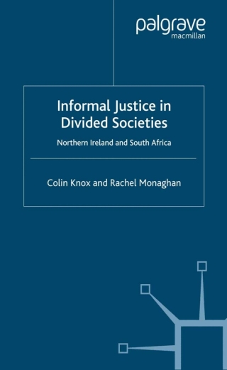 Imagen de portada: Informal Justice in Divided Societies 9780333972366