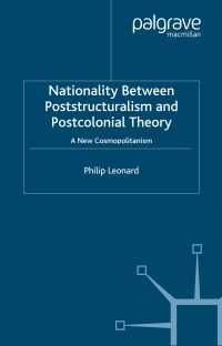 Titelbild: Nationality Between Poststructuralism and Postcolonial Theory 9781403919120