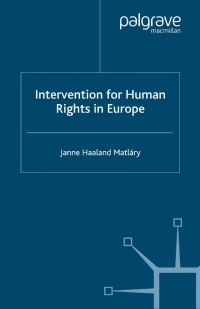 Imagen de portada: Intervention for Human Rights in Europe 9780333794241