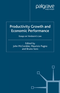 Omslagafbeelding: Productivity Growth and Economic Performance 1st edition 9780333968772