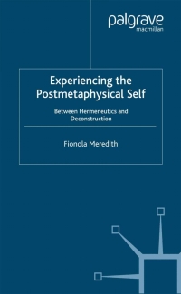 Imagen de portada: Experiencing the Postmetaphysical Self 9781403944474