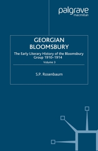 Cover image: Georgian Bloomsbury 9780333458242