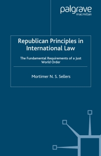 Immagine di copertina: Republican Principles in International Law 9781403997449