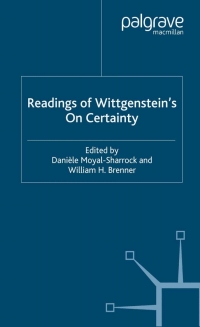 Imagen de portada: Readings of Wittgenstein’s On Certainty 9781403944498