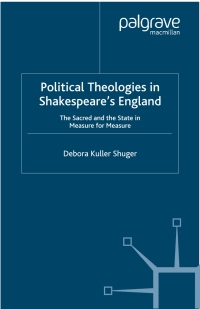 Immagine di copertina: Political Theologies in Shakespeare's England 9780333965009