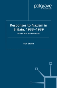 Titelbild: Responses to Nazism in Britain, 1933-1939 9780333994054