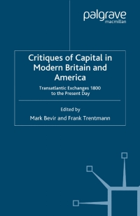 Cover image: Critiques of Capital in Modern Britain and America 1st edition 9781349430192