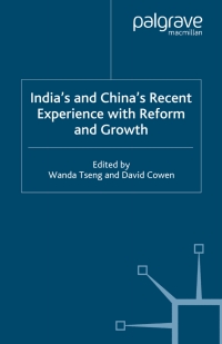 Omslagafbeelding: India's and China's Recent Experience with Reform and Growth 9781403943514