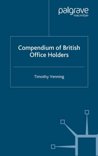Titelbild: Compendium of British Office Holders 9781403920454
