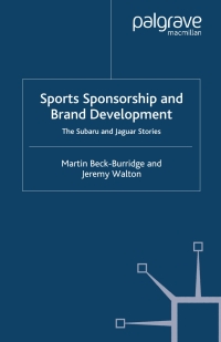 Titelbild: Sports Sponsorship and Brand Development 9780333925409