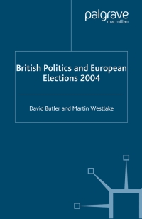 Imagen de portada: British Politics and European Elections 2004 9781403935854