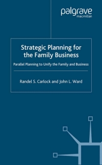 Imagen de portada: Strategic Planning for The Family Business 9780333947319