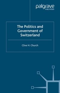 Imagen de portada: The Politics and Government of Switzerland 9780333692776