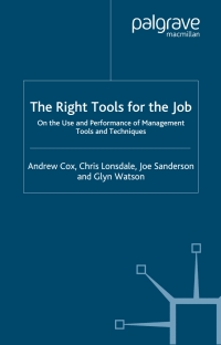 Cover image: The Right Tools for the Job 9781403918819