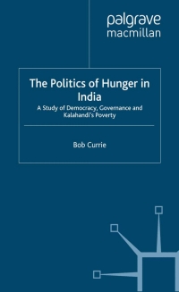 Imagen de portada: The Politics of Hunger in India 9780333735282