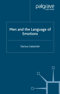 Cover image: Men and the Language of Emotions 9780333995747