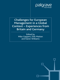 Cover image: Challenges for European Management in a Global Context 1st edition 9780333987117