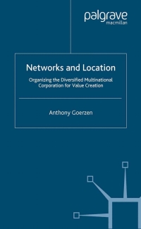 Cover image: Networks and Location 9781403947666