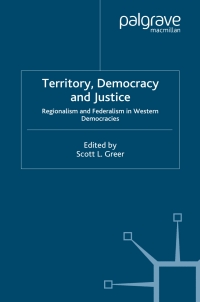 Cover image: Territory, Democracy and Justice 9781403995018