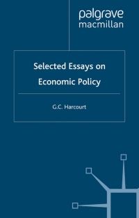 Cover image: Selected Essays on Economic Policy 9780333946329