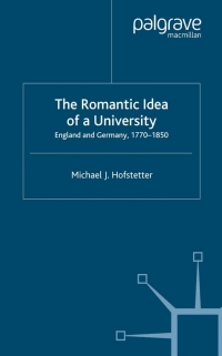 Cover image: The Romantic Idea of a University 9780333718889