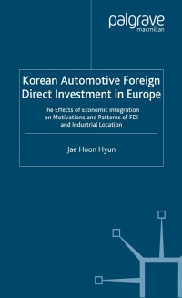 Imagen de portada: Korean Automotive Foreign Direct Investment in Europe 9781403913111