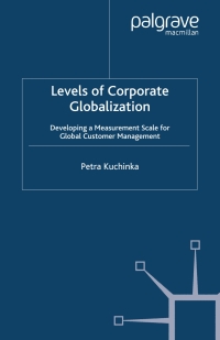 Cover image: Levels of Corporate Globalization 9781403936257