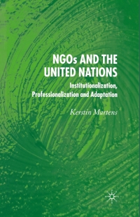 Cover image: NGO's and the United Nations 9781403992840