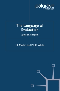 Imagen de portada: The Language of Evaluation 9781403904096