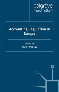 صورة الغلاف: Accounting Regulation in Europe 1st edition 9780333694602