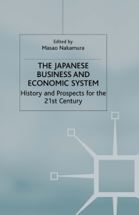 Imagen de portada: The Japanese Business and Economic System 1st edition 9780333945667