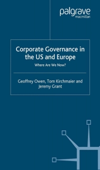 Omslagafbeelding: Corporate Governance in the US and Europe 9781403998668