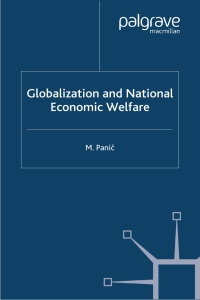 表紙画像: Globalization and National Economic Welfare 9780333772836