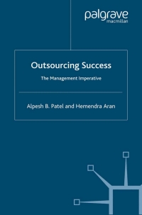 Cover image: Outsourcing Success 9781349523474