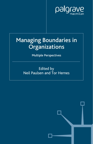 Cover image: Managing Boundaries in Organizations 1st edition 9781403903297