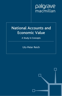Cover image: National Accounts and Economic Value 9780333733912