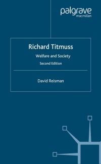 Imagen de portada: Richard Titmuss; Welfare and Society 2nd edition 9780333800508