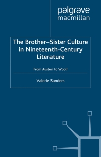 Cover image: The Brother-Sister Culture in Nineteenth-Century Literature 9780333749302