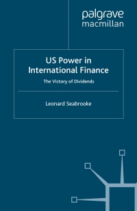 Cover image: US Power in International Finance 9780333921678