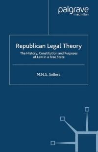 Imagen de portada: Republican Legal Theory 9781403915757