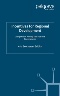Imagen de portada: Incentives for Regional Development 9781403947888