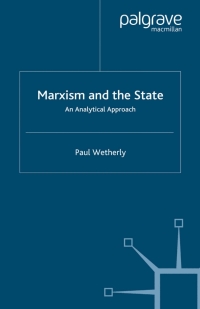 Omslagafbeelding: Marxism and the State 9780333724781