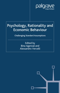 صورة الغلاف: Psychology, Rationality and Economic Behaviour 1st edition 9781349521449
