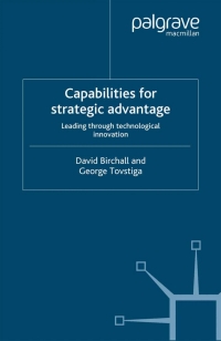 Cover image: Capabilities for Strategic Advantage 9781403945020