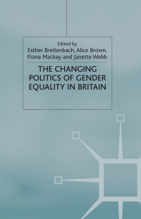 Cover image: The Changing Politics of Gender Equality 1st edition 9780333803042