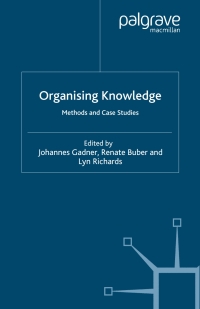Imagen de portada: Organising Knowledge 1st edition 9781403916617