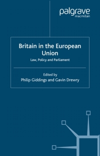 صورة الغلاف: Britain in the European Union 1st edition 9781403904515