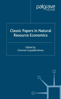 Imagen de portada: Classic Papers in Natural Resource Economics 1st edition 9780333777633