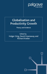 Cover image: Globalisation and Productivity Growth 1st edition 9781403934994